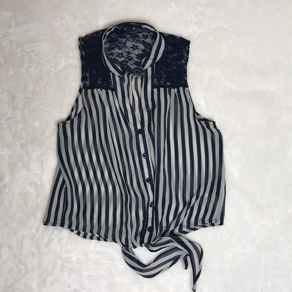 Papaya Button Down Top